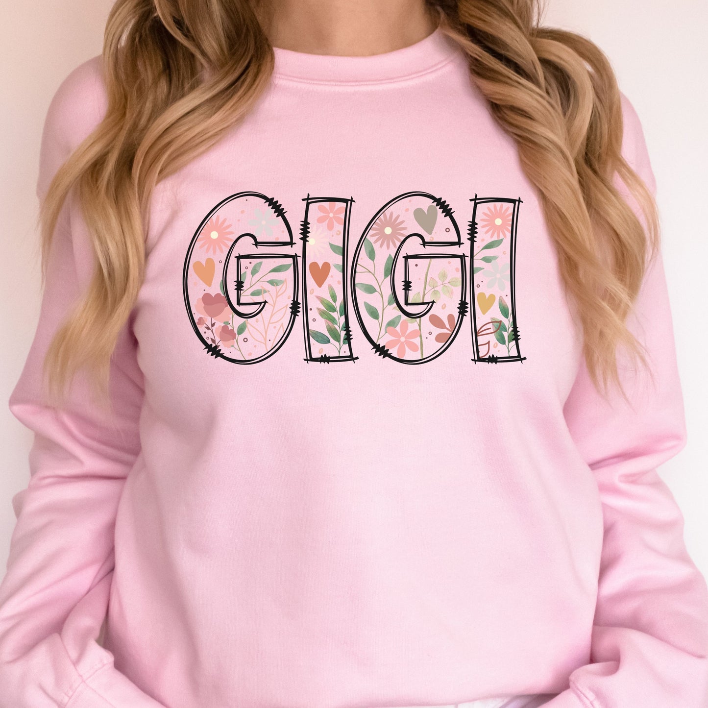 Floral GIGI Graphic Crewneck Sweatshirt