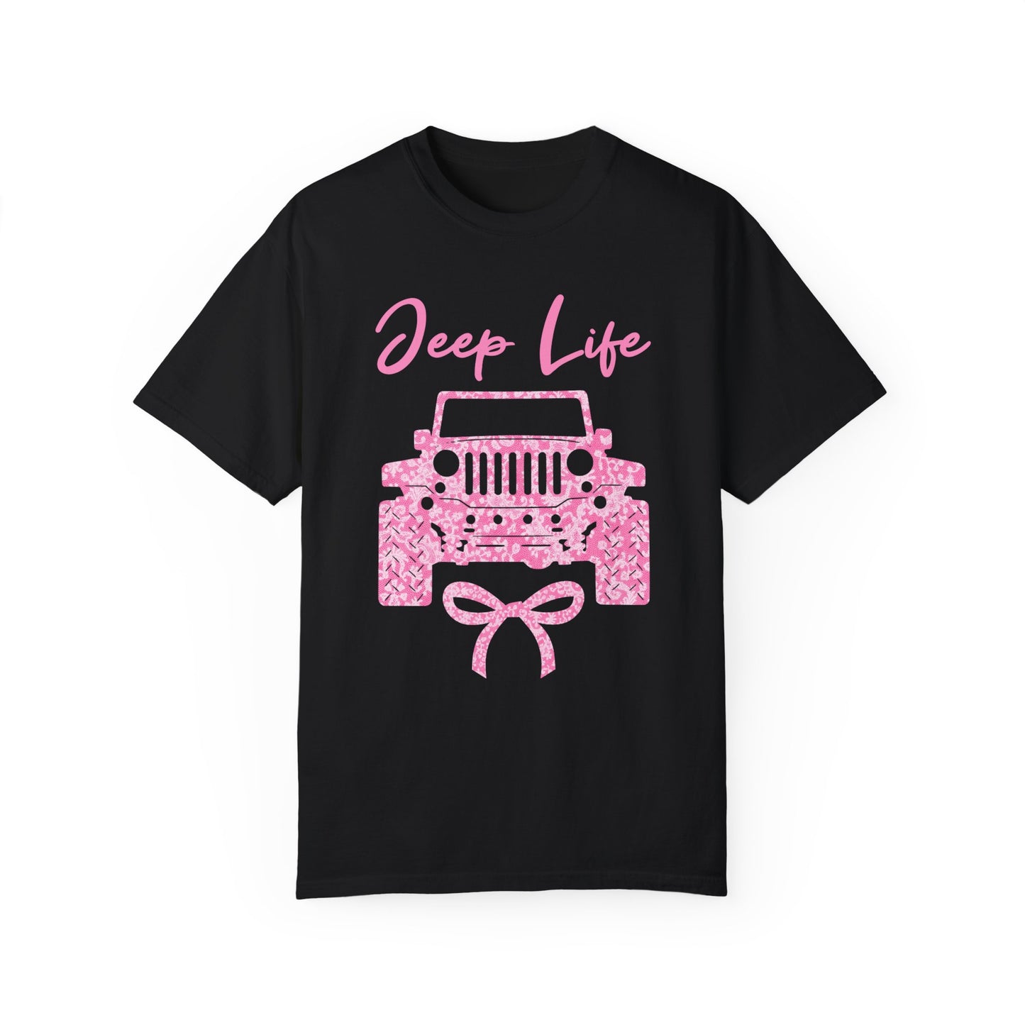 Pink Lace Jeep Life Graphic T-Shirt