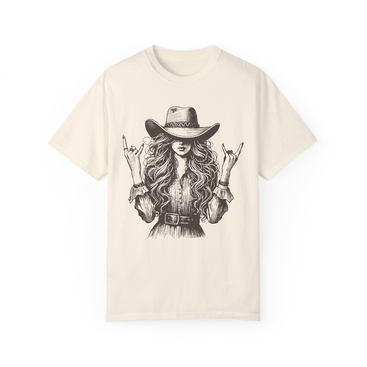 Rock 'n' Roll Cowgirl T-shirt - Vintage Style Unisex Tee