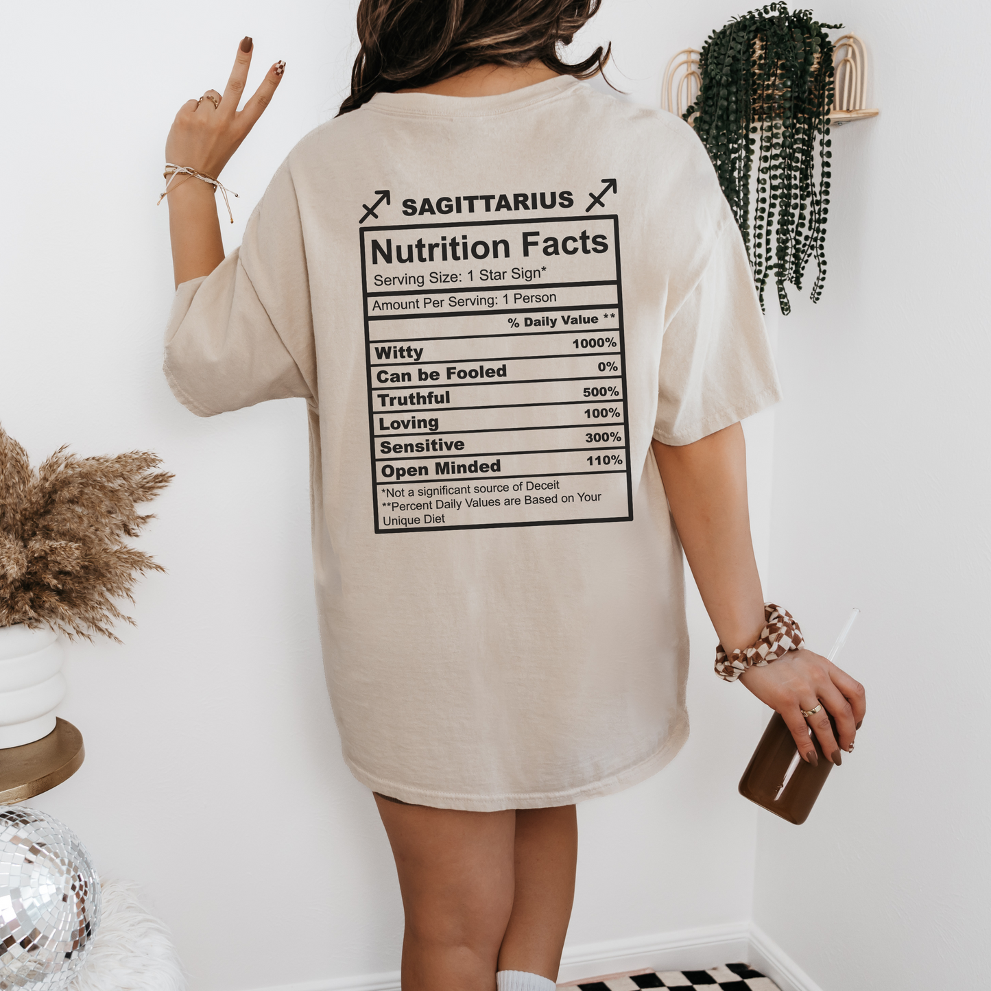Sagittarius Nutrition Facts Unisex Softstyle T-Shirt - Zodiac Astrology Apparel