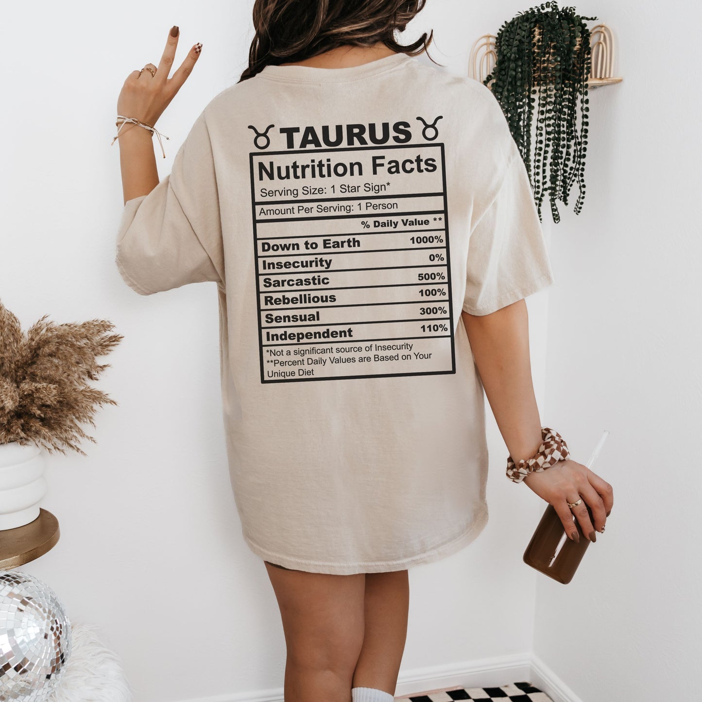Taurus Zodiac Nutrition Facts T-Shirt | Unisex Softstyle Tee for Astrology Lovers