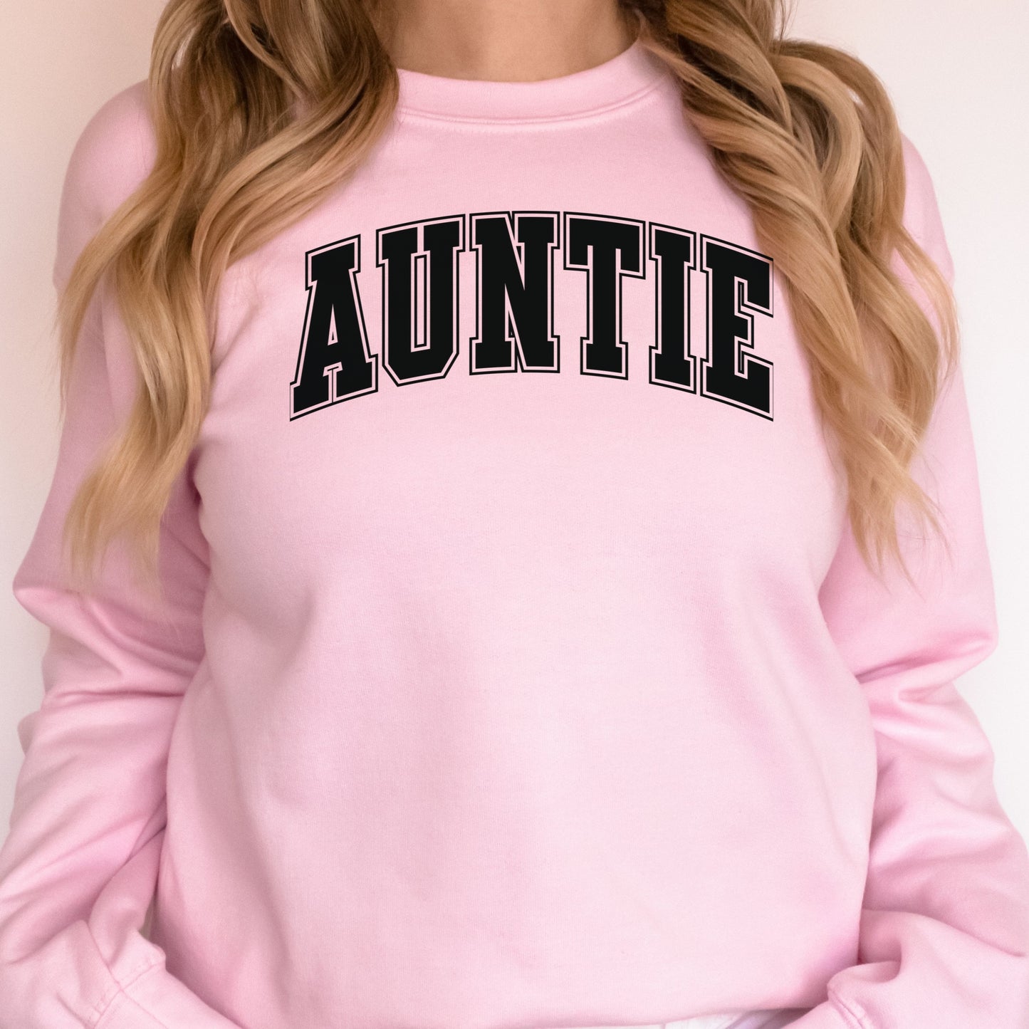 Retro College AUNTIE Graphic Crewneck Sweatshirt