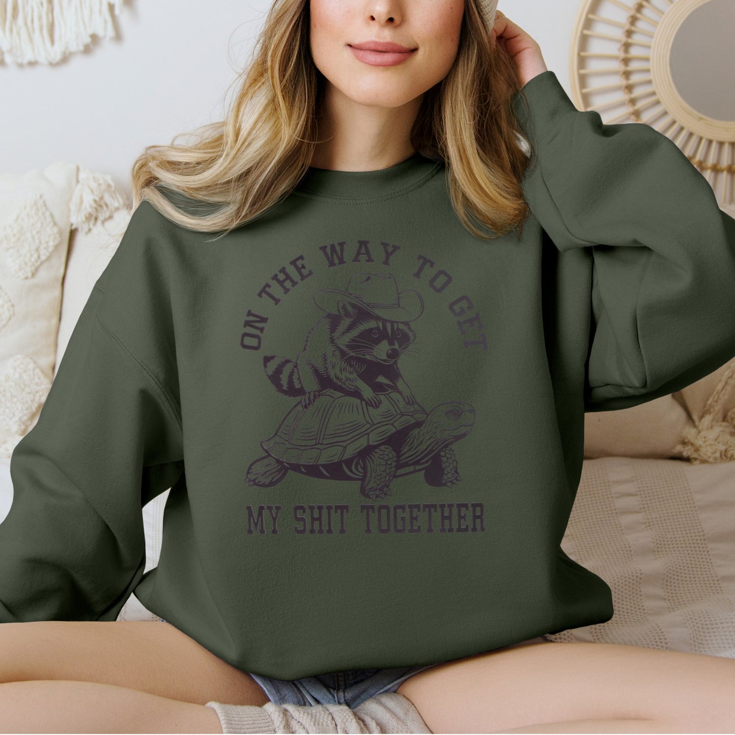 On My Way to Get My Shit Together Crewneck