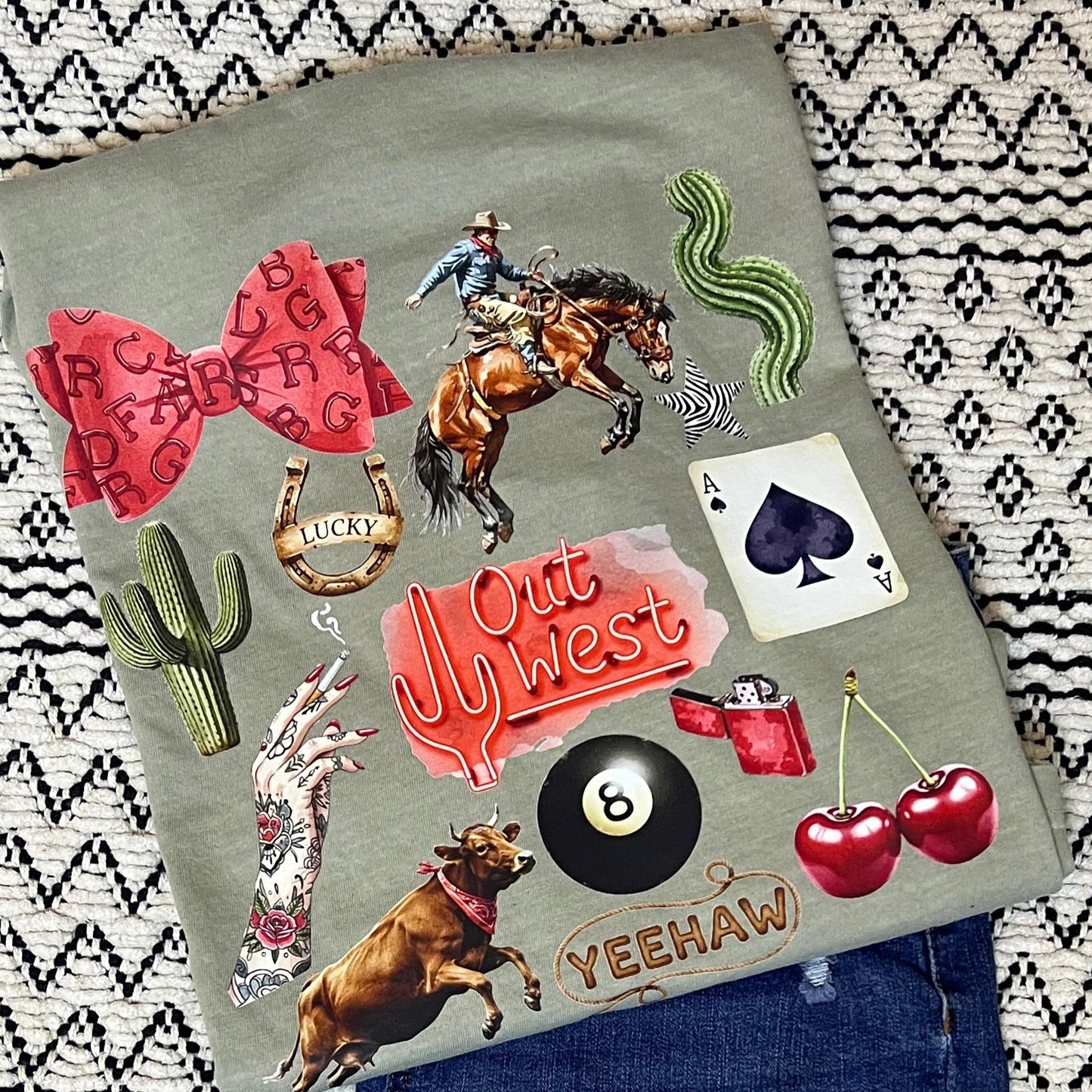 Out West & Reckless Graphic Tee