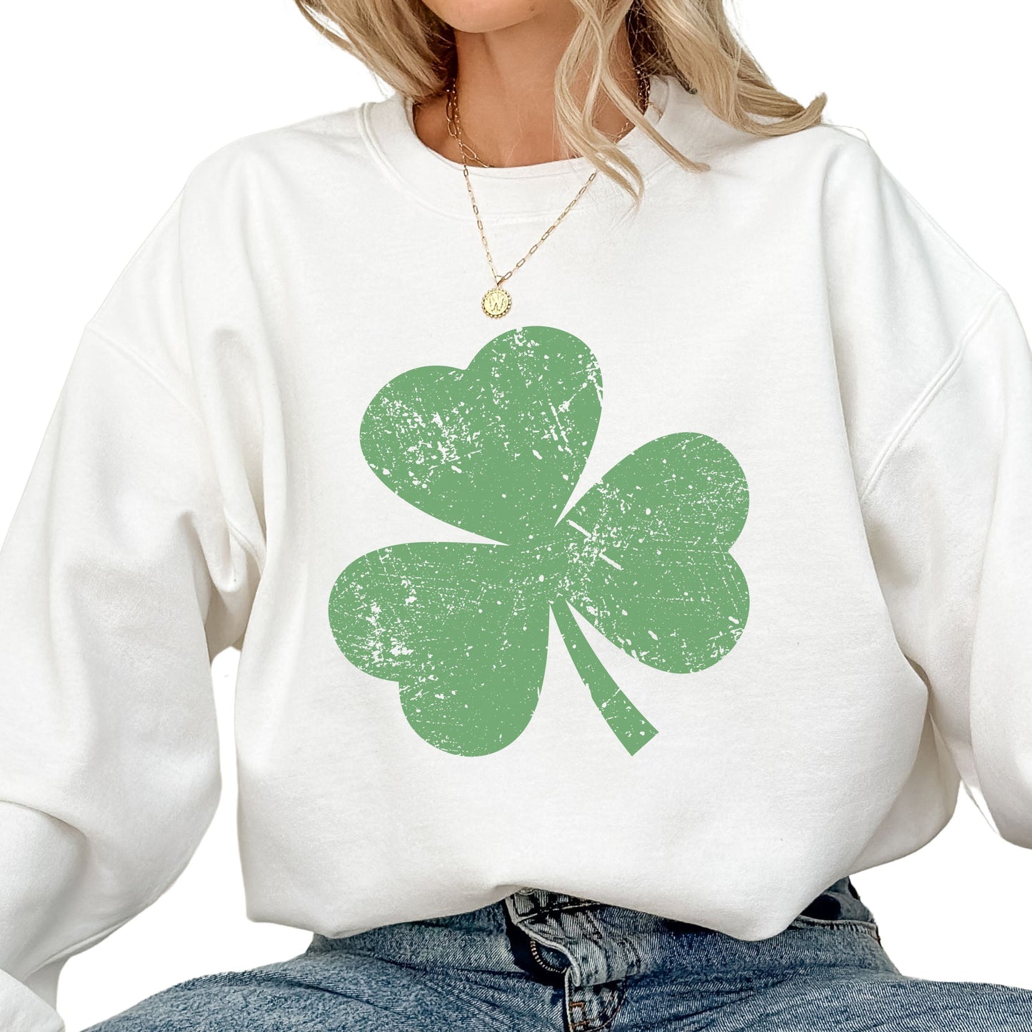 Shamrock Graphic Crewneck Sweatshirt