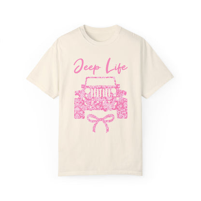 Pink Lace Jeep Life Graphic T-Shirt