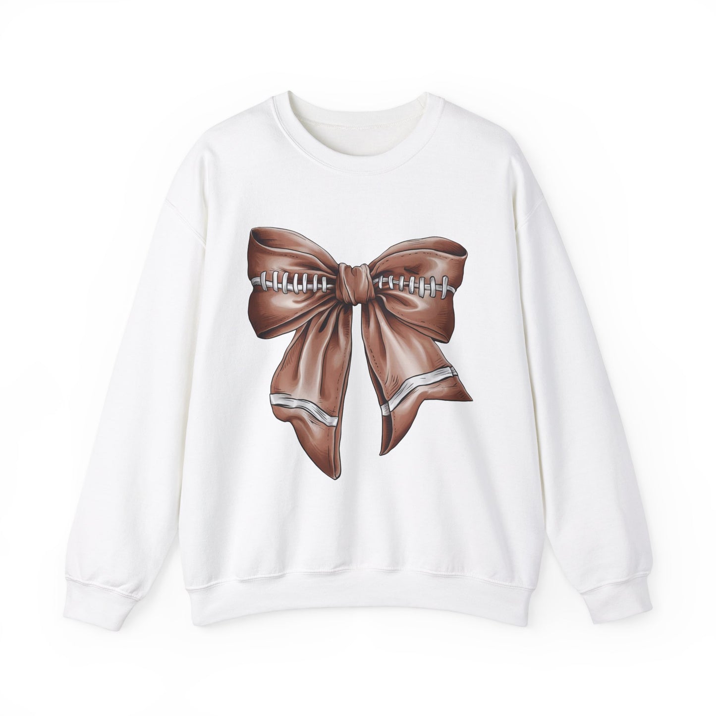 Football Coquette Bow Crewneck Sweatshirt