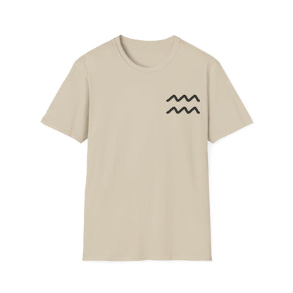 Aquarius Nutrition Facts Unisex Softstyle T-Shirt - Unique Astrology Tee