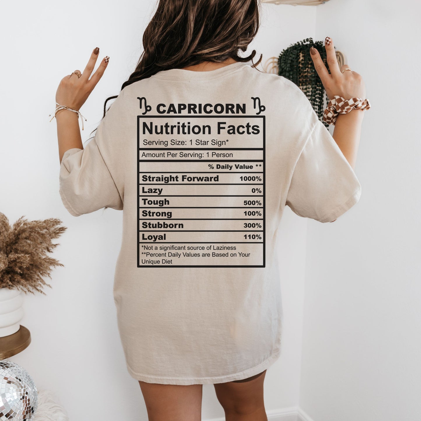 Capricorn Nutrition Facts Unisex Softstyle T-Shirt, Astrology Tee, Horoscope Shirt, Zodiac Apparel, Astrology Gift