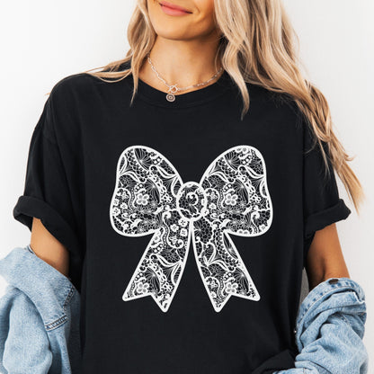 Lace Coquette Graphic T-shirt