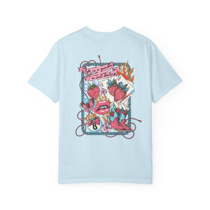 Retro Western Cowgirl Sublimation Design, Life is a Gamble Graphic Tee