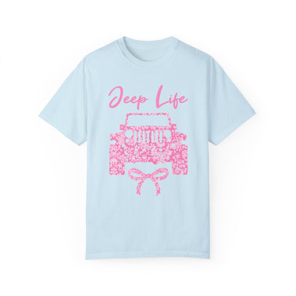 Pink Lace Jeep Life Graphic T-Shirt