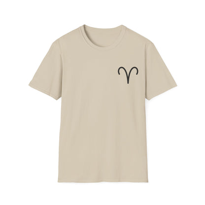 Aries Zodiac T-Shirt | Astrology Tee | Horoscope Gift for Astrologers | Birthday Gift | Unisex Softstyle T-Shirt | Nutrition Facts Tee