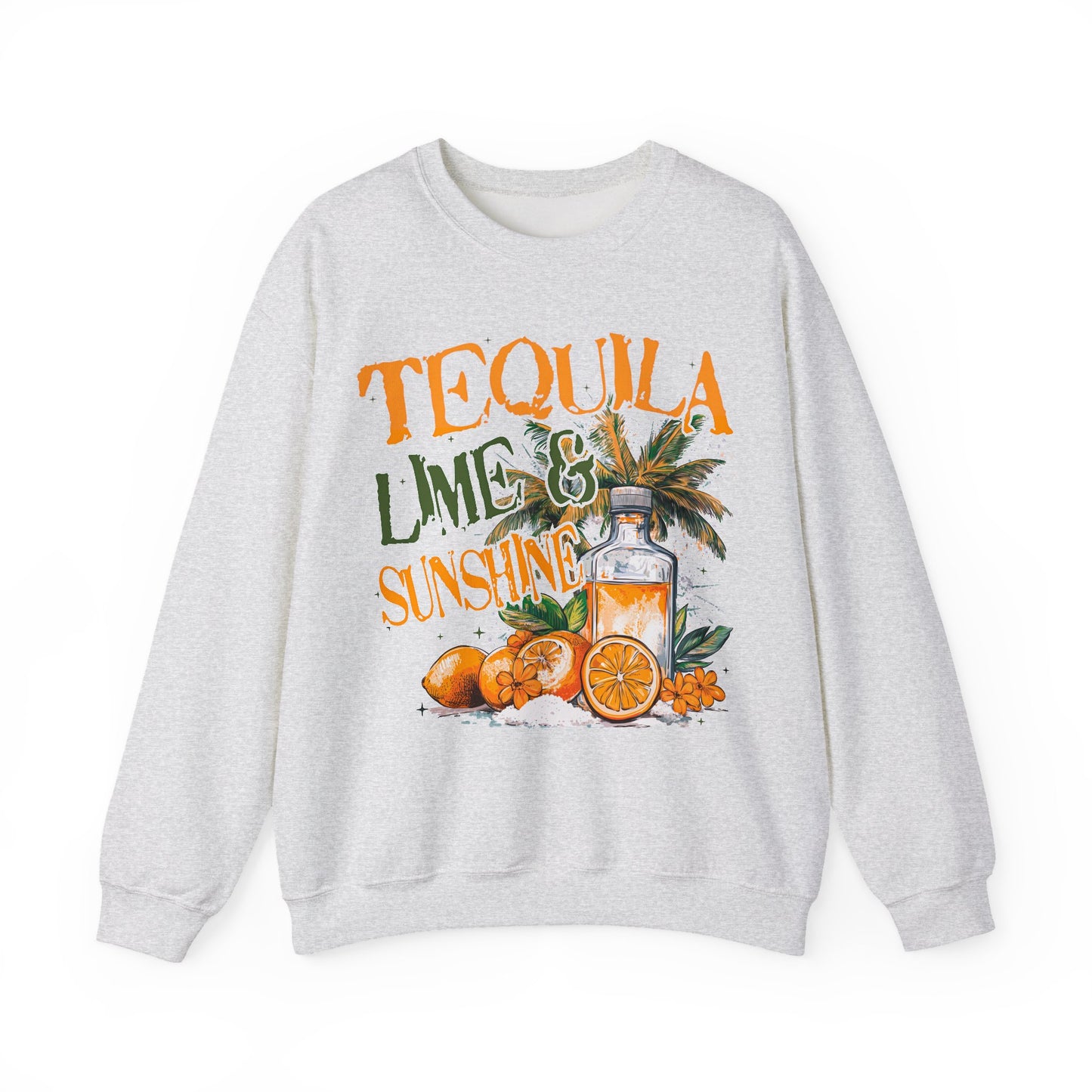 Retro Tequila, Lime & Sunshine Crewneck Sweatshirt