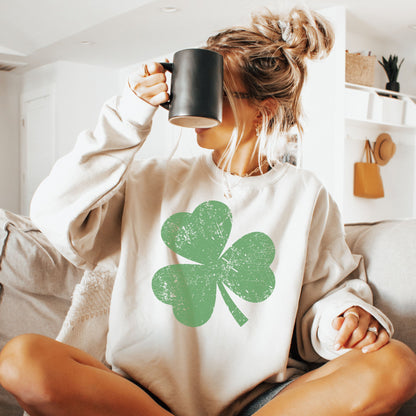 Shamrock Graphic Crewneck Sweatshirt