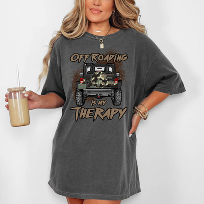 Off-Roading is my Therapy Camo Graphic T-Shirt