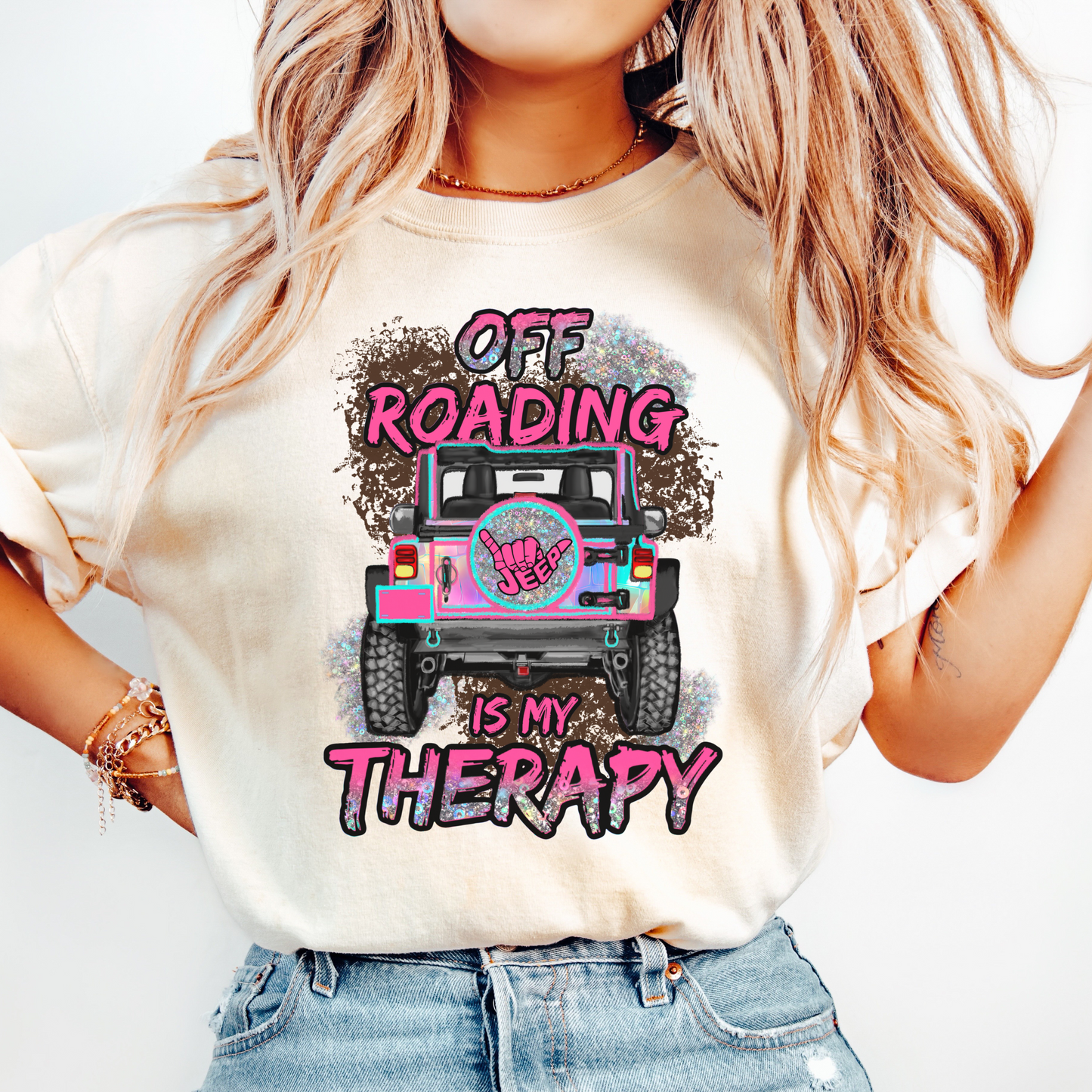Off-Roading Therapy Graphic T-Shirt - Adventure Vibes for Outdoor Enthusiasts