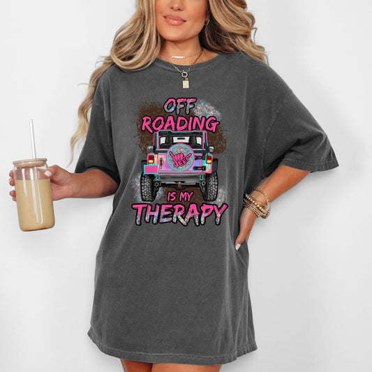 Off-Roading Therapy Graphic T-Shirt - Adventure Vibes for Outdoor Enthusiasts