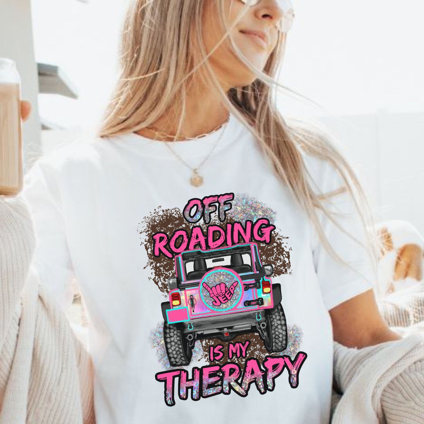 Off-Roading Therapy Graphic T-Shirt - Adventure Vibes for Outdoor Enthusiasts