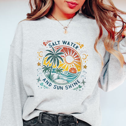 Salt Water and Sunshine Graphic Crewneck