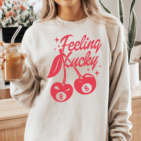 Feeling Lucky Cherry Crewneck