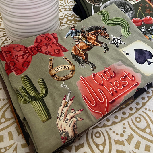 Out West & Reckless Graphic Tee