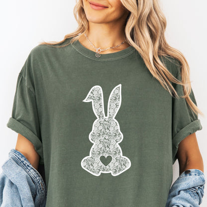 Lace Easter Bunny Graphic Tee