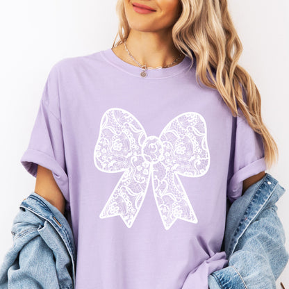 Lace Coquette Graphic T-shirt