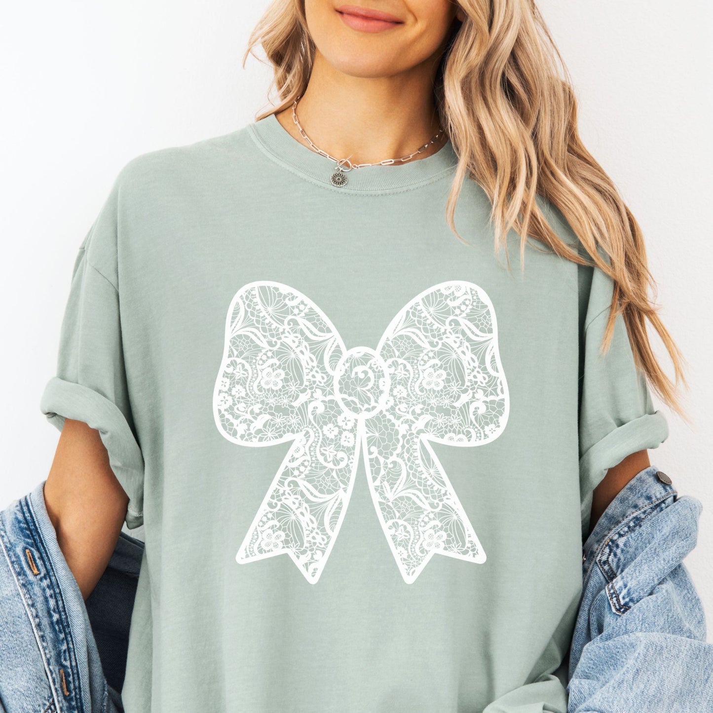 Lace Coquette Graphic T-shirt