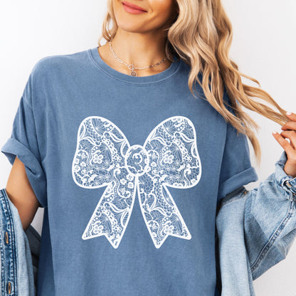 Lace Coquette Graphic T-shirt